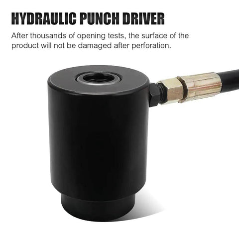 Hydraulic punch driver from 15 Ton Hydraulic Knockout Punch Kit For Conduit Holes 22-60mm With 6 Dies, KO Tool Set