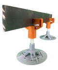 RailFin Concrete Screed Chair For One Quarter Inch Flat Rolled Steel Rails Stay In Place Slab Support Non Corrosive Made In USA Pack Of 100 Ideal For Precise Slab Elevation Control Durable Construction Accessory Easy Install Keeps Rails Level And In