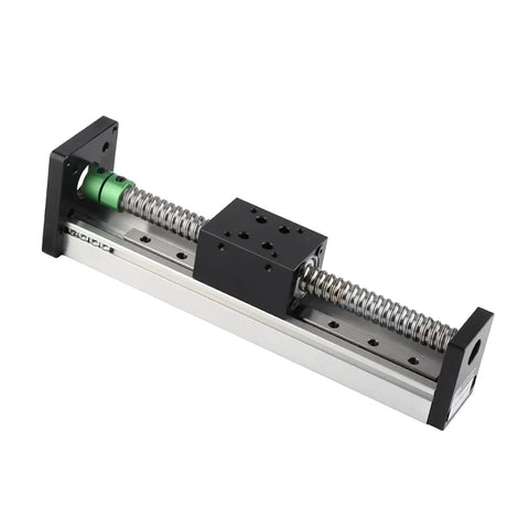 Linear Motion Stage With 150mm Ball Screw Slide And Precision Sliding Table For NEMA 23 Motors, CNC X Y Z Axis Positioning Platform For Milling Machines, aluminum body with 40mm rail