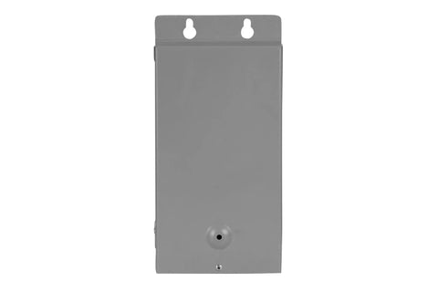 Front view of grey Single Phase Buck-Boost Transformer 208 Volt Primary To 229 Volt Secondary Step Up For AC Power unit.