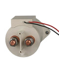Solid Core Heavy Duty Dc Contactor Switch Knockout Amp Rating Relay Block For Electric Vehicles And Solar Arrays Up To Eighty Four Volts, copper terminals and wiring.