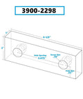 Drop Dead Simple Replacement Soft Vise Jaws for Precision Milling Machines and Kurt Style Pads, 6-1/8x2x1 inch with hole specs.