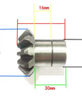 Reverse Gear and Drive Gear Set With 12 Teeth, Internal Spline 6 Teeth, 20mm ID, 30mm OD, side view showing measurements