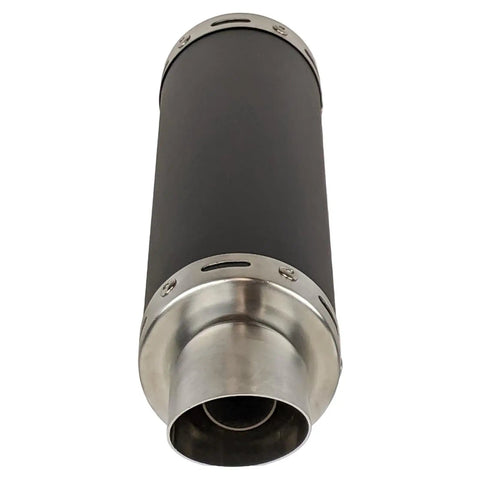 High Performance GY6 50cc Exhaust System Muffler Bolt On For Scooter Moped Fits TaoTao Jonway Kymco 139QMB Black 12 inch