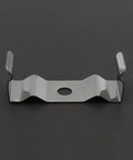 Durable T8 Light Clips and Bracket Hangers for Hanging Integrated Tube Light Fixtures, nickel plated steel, front view