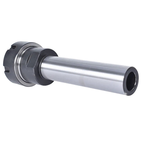 ER32 4In Long Straight Shank Collet Chuck Holder For CNC Milling Tooling, Alloy Steel, 1In Shank Diameter, 0.0003In Precision