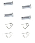 Throttle Rod Clevis Pin Kit For Go Kart Gas And Brake Pedal Linkage With Large Pins Includes 4 Zinc Coated Clevis Pins And 4 Reusable Cotter Pins
