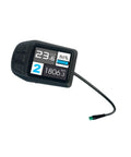 Waterproof Electric Bike Display Screen Control Panel Ukc3 For 36V 48V And 52V Ebikes, Durable PP Meter with cable, inline view.