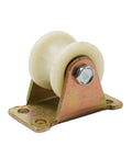 Heavy Duty 30 Mm V Groove Nylon Sliding Door Rollers Rock Solid Build With Sealed Ball Bearings on metal bracket