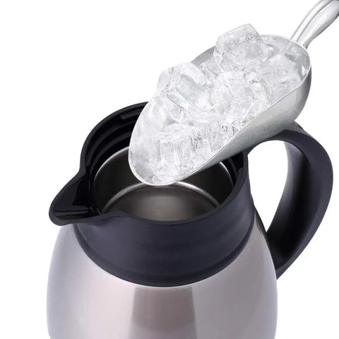 Stainless Steel Thermal Coffee Carafe With Double Wall Vacuum Insulation Keeps Your Brew Piping Hot Up To 12 Hours Or Cold Up To 24 Hours 65 Oz