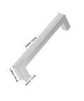 12 Pack Stainless Steel Cabinet Pull Handles For Doors And Drawers With Quick Install Ergonomic Grip Double Holes 128mm Hole Spacing Modern Sleek Silver Hardware For Kitchen Upgrade, 5.50 in handle