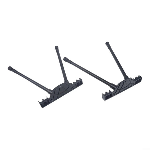 Retractable Camping Table Legs Adjustable Height 16 to 24 Inches Folding Metal Legs With Locking Design in black