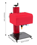 Kickass Pneumatic Dot Peen Marking Machine With Computer Controlled Operation And 200X130 Millimeter Marking Zone, red marking unit dimensions 53.6cm height, 30cm base