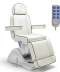 Qnoxlim Full Electric Massage Table With Lift, Whole Piece 3 Motor Professional Facial Bed for Estheticians Spa Waxing, white with remote.