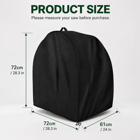 Built Like A Tank Miter Saw Cover Fits Costway Ep24567 Chop Saw Heavy Duty Dust And Rain Resistant Guard 210D Tough Weave Fabric Fast Grip Handle Garage Tool Storage Pouch Grey