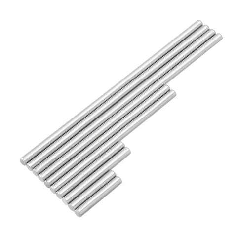 10 Piece Five Point Three Millimeter Ejector Pins Set For Rifling Buttons And Machine Reamers displayed on white background