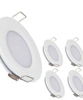 Tough As Nails 2.75 Inch Slim Recessed Ceiling Light With Dimmable LED Puck, aluminum, designed for RV, van, truck, and cabinets.