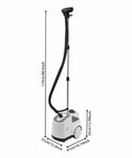Pro Grade Garment Steamer 110V 1500W With Adjustable Steam Temperature large 3L water tank for clothes, white wrinkle removal