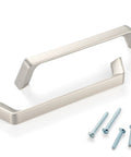 10 Pack 5 Inch Hole Centers Brushed Nickel Cabinet Pulls Zinc Alloy Hardware Durable Rust Resistant With Screws Included