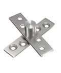 74mm Rotating Door Hinge Pivot Hardware 1 Pair Stainless Steel 360 Degree, Hidden Up And Down, for Wooden And Aluminum Frame Doors