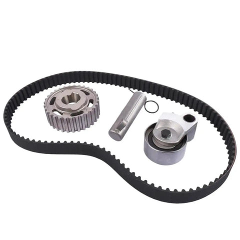 Professional Grade Timing Belt Kit 16V 3 Liter Diesel Engine Block 1KZ-TE AP01 Includes Pulleys And Tensioner Fits Toyota 4Runner Land Cruisers: black timing belt, pulley, tensioner
