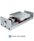Kickass HGR20 Linear Guide Rail Kit Paired With 1605 Ball Screw Stepper Motor Mount For CNC Machines And 3D Printers, featuring steel guide rails.