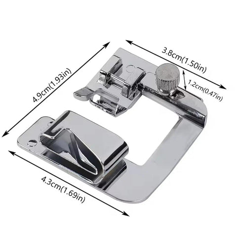 Universal Sewing Machine Presser Feet Set For Home Electric Models With Zipper Foot Binder Attachment and Overlock Presser close-up view.