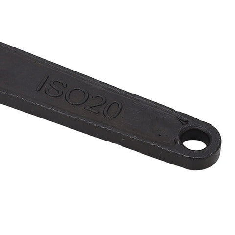 Close-up of Steel Collet Wrench With Smooth Handle For CNC Router Accessories Durable Quenched Steel Rustproof Blued Finish with ISO20 marking