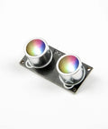 HC-SR04 Ultrasonic Sensor With RGB LED Indicator Module with six LEDs for distance readings and obstacle avoidance top view