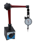 Workshop Grade Precision Dial Indicator With Magnetic Base Stand For Metalworking And Calibration Analog Vertical Display With One Hundredth Millimeter Resolution Zero To One Millimeter Range Eight Tenths Millimeter Indicator Great For Equipment Setup on magnetic base