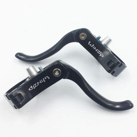 Additional Road Bike Brake Lever Set For 22.2mm Clamp Handlebar Aluminum Alloy Top Mount Ergonomic Design, black levers