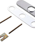 Trinsic 8 Inch Escutcheon And Gasket For Delta Kitchen Faucets RP64070AR Arctic Stainless set with screws and brackets