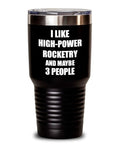 30 Oz Insulated Tumbler With Lid Black Stainless Steel Vacuum Cup Keeps Coffee Hot Or Tea Cold All Day A Funny Gift For Rocketry Fans