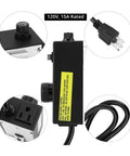 Heavy Duty Router Speed Controller With Sturdy Metal Rear Housing Adjusts Rpm Without Dropping Torque Electronic Feedback with knob and plug.