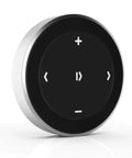 Bluetooth Media Button With Steering Wheel Mount For Cars And Bikes, Wireless Hands Free Play Pause, black round button
