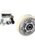 Pro Grade 1000RPM Hollow Shaft Magnetic Powder Brake Kit, 24V Tension Controller For Printing And Dyeing Machines, Model Hollow-KDT-B-1000