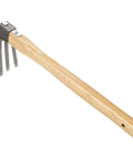 Japanese Hand Tiller And Garden Rake Tool With 15.4 Inch Stainless Steel Cultivator And Hoe For Digging Weeding And Planting