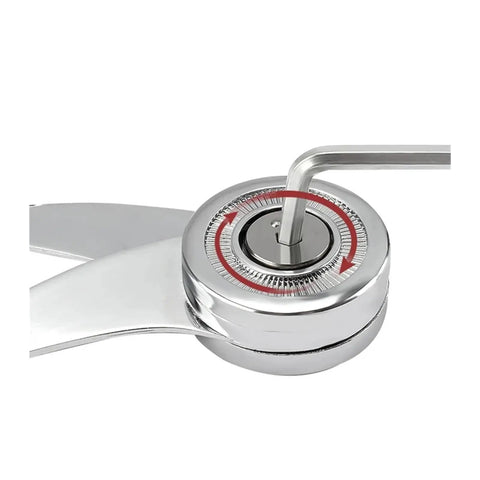 Adjustment close-up of Stainless Steel Kitchen Cabinet Hinges With No Slam Soft Close Hydraulic Random Stop And Adjustable Angles