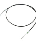 Universal Parking Brake Cable Kit ABS Plastic Emergency Handbrake Cable Assembly with black housing, 108in length, and silver fittings.