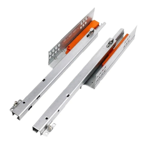 Heavy Duty Side Mounted Ball Bearing Drawer Slides Full Extension Push To Open Mechanism with smooth glide design 18 Inch cold rolled steel.