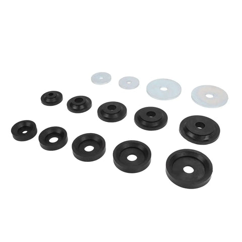 Sheet Metal Dimple Die Set With Carbon Steel Flared Hole Dies And Backing Discs for Harbor Freight Hydraulic Punch Driver