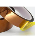 3D Printer Heat Resistant Kapton Polyimide Insulating Tape For High Temp Protection, 20mm wide, close-up of adhesive side