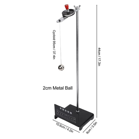 Pendulum Swing Experiment Kit For Physics Class Mechanical Vibration Demonstrator with 2cm metal ball and height details