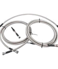 High Performance Diesel Fuel Line Kit Fits Chevy Silverado And GMC Sierra 2500 HD 3500 HD 6.6L V8 2004-2010 Super Turbo Direct Swap Replacement, braided metal hoses