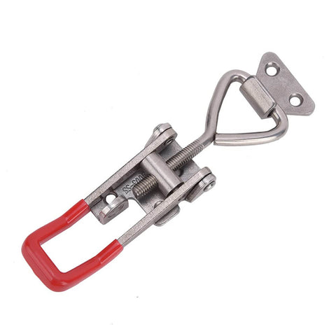 Heavy Duty Toggle Clamp 304 Stainless Steel With Adjustable Lever Handle Delivers 250Kg Clamping Force For Welding Jigs And Fixtures