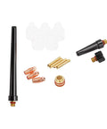 Upgrade Your TIG Game With This Premium WP9 20 Argon Welding Torch Kit including glass nozzles, brass clamps and accessories.
