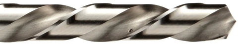 Close-up of Left Hand Helix Drill Bit Set Jobber Length 15 Piece Pro Grade 1/16 to 1/2 Inch in 32nd Increments High Speed Steel Straight Shank