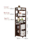 Corner Triangle Bookshelf For Living Room Wall Cabinets Space Saving Storage Shelves Bookcase For Home Office Durable Thick Panel Construction With Retro Style showing size variations in large, medium, small.