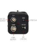 Rear view of Crisp 2 MP 1080P SDI Security Camera With A Three Point Six Millimeter No Distortion Lens And Real Time Transmission Featuring An OSD Menu