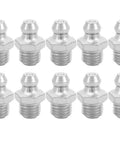 10 Piece Grease Nipples Fittings M8 Straight For Grease Guns Auto Motorcycles And Industrial Use With Rolling Bead Design Durable 10 Pack